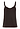 Back cutout view of HA dark mocha silk Spaghetti Top