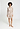 Front view of a women model wearing HA wild suede cotton L/SLV Nightdress 90cm