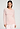Front view of a women model wearing HA rosewater cotton L/SLV Shirt