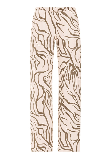 Front cutout view of HA wild suede cotton Long Pants