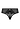 Front cutout view of HA black microfibre Midi Briefs