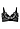 Back cutout view of HA black microfibre Soft Cup Bra