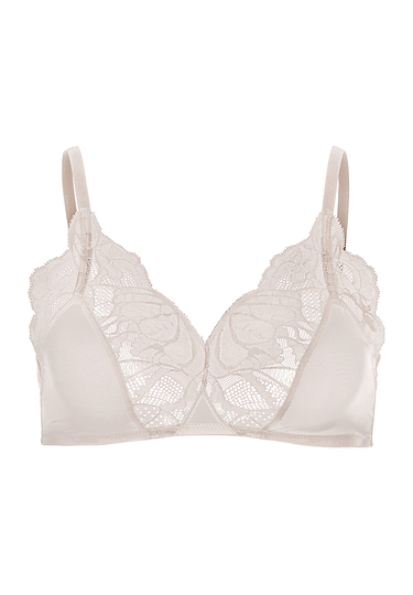 Front cutout view of HA moonlight microfibre Soft Cup Bra