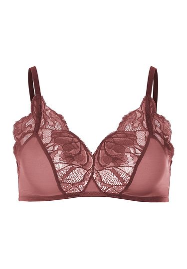 Front cutout view of HA apple butter microfibre Soft Cup Bra