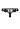 Back cutout view of HA black microfibre Thong