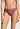Front view of a women model wearing HA apple butter microfibre Thong
