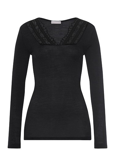Front cutout view of HA phantom wool L/SLV Shirt