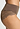 Close-up view of a women model wearing HA natural teak wool Maxi Briefs