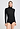 Front view of a women model wearing HA phantom wool Turtle-Neck Shirt