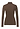 Back cutout view of HA natural teak wool Turtle-Neck Shirt