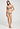 Full-body view of a women model wearing HA stormy rose microfibre Mini Briefs