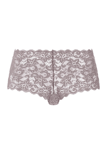 Front cutout view of HA stormy rose microfibre Panty