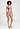 Full-body view of a women model wearing HA stormy rose microfibre Panty