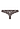 Back cutout view of HA dark mocha microfibre Thong