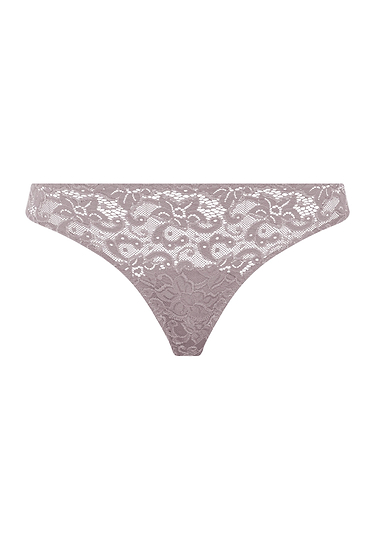 Front cutout view of HA stormy rose microfibre Thong