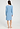 Back view of a women model wearing HA bluebird melange modal/viscose/tencel L/SLV Nightdress 100cm