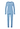 Front cutout view of HA bluebird melange modal/viscose/tencel L/SLV Pajama