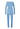Back cutout view of HA bluebird melange modal/viscose/tencel L/SLV Pajama