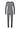 Front cutout view of HA stone melange modal/viscose/tencel L/SLV Pajama
