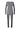 Back cutout view of HA stone melange modal/viscose/tencel L/SLV Pajama