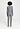 Back view of a women model wearing HA stone melange modal/viscose/tencel L/SLV Pajama
