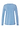 Back cutout view of HA bluebird melange modal/viscose/tencel L/SLV Shirt