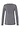Back cutout view of HA stone melange modal/viscose/tencel L/SLV Shirt