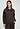 Front view of a women model wearing HA dark mocha cotton Cardigan