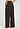 Back view of a women model wearing HA dark mocha cotton Long Pants