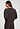 Back view of a women model wearing HA dark mocha cotton Sweatshirt