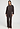 Full-body view of a women model wearing HA dark mocha cotton Sweatshirt
