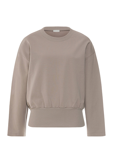 Front cutout view of HA rose grey cotton Sweatshirt