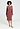 Front view of a women model wearing HA apple butter modal/viscose/tencel Dress
