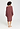Back view of a women model wearing HA apple butter modal/viscose/tencel Dress