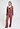 Full-body view of a women model wearing HA apple butter modal/viscose/tencel L/SLV Shirt