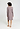 Back view of a women model wearing HA stormy rose cotton L/SLV Nightdress 100cm