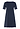 Back cutout view of HA deep navy cotton S/SLV Nightdress 95cm