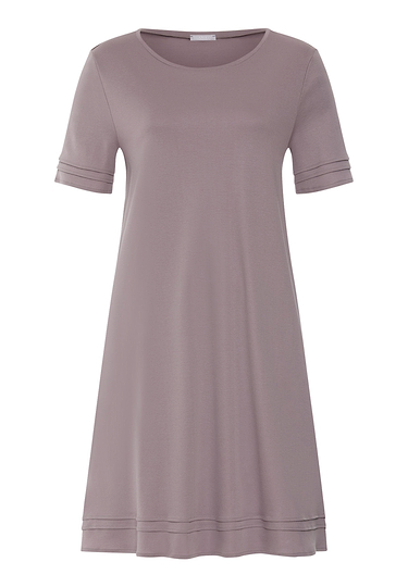 Front cutout view of HA stormy rose cotton S/SLV Nightdress 95cm