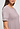 Close-up view of a women model wearing HA stormy rose cotton S/SLV Nightdress 95cm