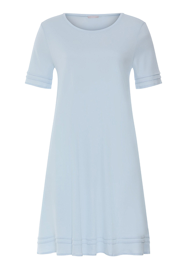 Front cutout view of HA pastel sky cotton S/SLV Nightdress 95cm