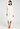Front view of a women model wearing HA off white cotton L/SLV Nightdress 110cm