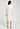 Back view of a women model wearing HA off white cotton L/SLV Nightdress 110cm