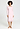 Front view of a women model wearing HA rose bath cotton L/SLV Nightdress 110cm