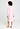 Back view of a women model wearing HA rose bath cotton L/SLV Nightdress 110cm