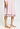 Close-up view of a women model wearing HA rose bath cotton L/SLV Nightdress 110cm