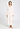 Front view of a women model wearing HA off white cotton L/SLV Nightdress 130cm