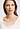 Close-up view of a women model wearing HA off white cotton L/SLV Nightdress 130cm