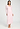 Front view of a women model wearing HA rose bath cotton L/SLV Nightdress 130cm