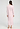 Back view of a women model wearing HA rose bath cotton L/SLV Nightdress 130cm
