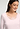 Close-up view of a women model wearing HA rose bath cotton L/SLV Nightdress 130cm